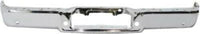 Rear Step Bumper Face Bar Chrome Steel With Object Sensor Holes Direct Replacement Compatible With 2005-2008 Ford F-150 / Lincoln Mark FO1102359 8L3Z17906C