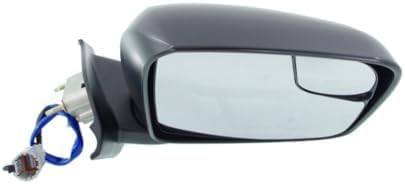 Set Of 2 Front Power Mirror Non-Towing Manual Folding Heated Textured Left Driver & Right Passenger Side Direct Replacement Compatible With 2013-2021 Nissan NI1321246 NI1320246