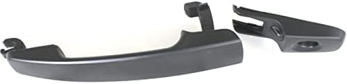 Front Exterior Door Handle + Cover with Keyhole Primed Plastic Left Driver Side Direct Replacement Compatible with 2008-2011 Ford Focus FDH010117 8S4Z5422404BAPTM
