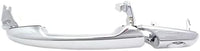 Front Exterior Door Handle + Cover Chrome Plastic with Keyhole Left Driver Side Direct Replacement Compatible with 2007-2010 Ford Edge / 2009-2019 Flex 7T4Z7822404AB-PFM