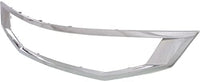 Front Grille Molding Chrome Direct Replacement Compatible With 2008-2010 Honda Accord HO1210123 71122TE0A01