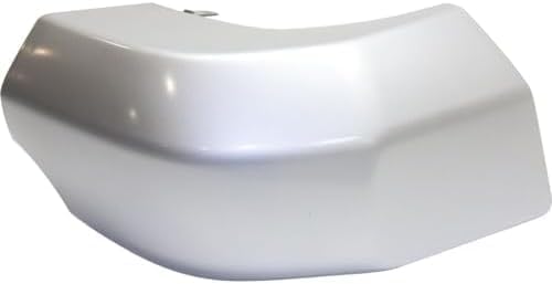 Set Of 2 Rear Bumper End Cap Painted Silver Plastic Left Driver & Right Passenger Side Direct Replacement Compatible With 2007-2014 Toyota FJ Cruiser TO1105121 TO1104121