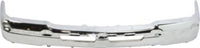 Bumper Chrome Steel + Grille Primed + Upper Cover + Lower Valance Textured with Fog Lights Holes Direct Replacement For Chevrolet Silverado 1500 / Avalanche 2003-2006