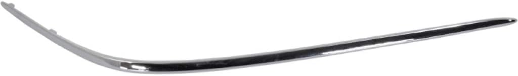 Set Of 2 Front Bumper Molding Chrome Left Driver & Right Passenger Side Direct Replacement Compatible With 2000-2002 Mercedes Benz S-Class MB1059102 MB1058102 2208850274 2208850174