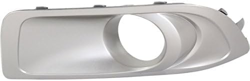 Set Of 2 Front Fog Light Trim Primed Plastic Left Driver & Right Passenger Side Direct Replacement Compatible With 2010-2012 Subaru Outback SU1038101 SU1039101 57731AJ42A 57731AJ43A