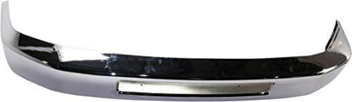 Front & Rear Bumper Face Bar Chrome Steel Direct Replacement Compatible With 2008-2014 Ford E-Series FO1002410 FO1102362 7C2Z17906F 8C2Z17757B