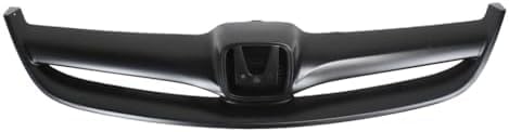 Front Grille Primed Shell And Insert Direct Replacement Compatible With 2004-2005 Honda Civic HO1200164 71122S5AA00ZB