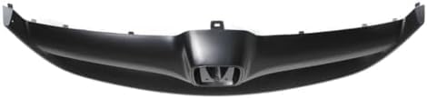 Front Grille Primed Shell And Insert Direct Replacement Compatible With 2004-2005 Honda Civic HO1200164 71122S5AA00ZB