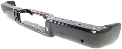 Rear Step Bumper Face Bar Primed Steel With Rear Object Sensor Holes Direct Replacement Compatible With 2006-2008 Ford F-150 / Lincoln Mark LT FO1102360 8L3Z17906EPTM