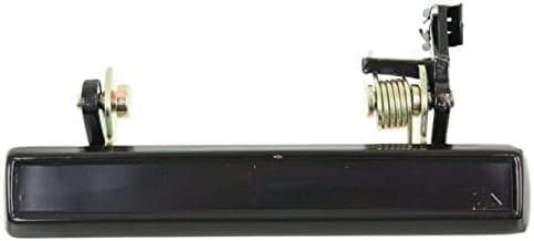 Set Of 2 Front Exterior Door Handle Smooth Black Right Passenger & Left Driver Side Direct Replacement Compatible With 1978-1988 Chevrolet Monte Carlo / 1982-1987 Buick Regal 20454212
