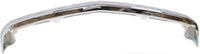 Front Bumper Face Bar Chrome With Pad Holes + Molding Impact Strip Direct Replacement Compatible With 1988-2000 Chevrolet & GMC C/K-Series GM1002802 GM1057127 15574113 15574111