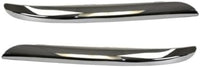 Set Of 2 Front Bumper Molding Chrome Plastic Left Driver & Right Passenger Side Direct Replacement Compatible With 2011-2014 Chrysler 300 CH1046103 CH1047103 68127940AB 68127941AB