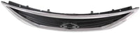 Front Grille Assembly Textured Gray Shell And Insert With Chrome Trim Direct Replacement Compatible With 2012-2014 Nissan Versa NI1200247 623103BA5A