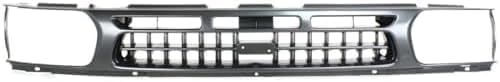 Front Grille Painted Dark Argent Shell And Insert Plastic Direct Replacement Compatible With 1996-1999 Nissan Pathfinder NI1200175 623100W001