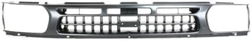Front Grille Painted Dark Argent Shell And Insert Plastic Direct Replacement Compatible With 1996-1999 Nissan Pathfinder NI1200175 623100W001
