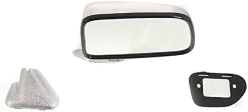 AUTOS PARTS PLUS Set Of 2 Front Mirror Manual Adjust Folding Non-Heated Chrome Right & Left Side Direct Replacement Compatible With 1987-1988 Toyota Pickup / 1987-1989 4Runner TO1320108 TO1321108