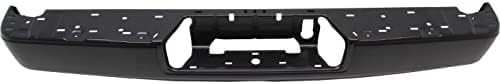 Rear Step Bumper Face Bar Primed Steel With Tow Hitch Direct Replacement Compatible With 2017-2019 Nissan Titan / 2016-2019 XD NI1102163 85030EZ50A