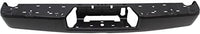 Rear Step Bumper Face Bar Primed Steel With Tow Hitch Direct Replacement Compatible With 2017-2019 Nissan Titan / 2016-2019 XD NI1102163 85030EZ50A