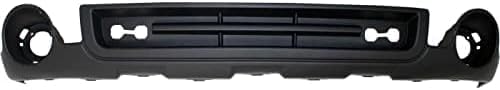 Front Bumper Lower Valance Air Deflector Textured + Fog Lamps Assembly Left Driver & Right Passenger Side Direct Replacement Compatible With 2007-2013 GMC Sierra 1500 GM1015100
