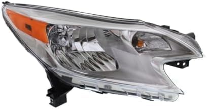Set Of 2 Front Head Light Assembly Plastic Left Driver & Right Passenger Side Direct Replacement Compatible With 2014-2016 Nissan Versa Note NI2503223 NI2502223 260103WC0 260603WC0A