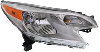 Set Of 2 Front Head Light Assembly Plastic Left Driver & Right Passenger Side Direct Replacement Compatible With 2014-2016 Nissan Versa Note NI2503223 NI2502223 260103WC0 260603WC0A