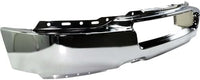 Front Bumper Face Bar Chrome Steel Without Fog Light Holes Direct Replacement Compatible With 2004-2006 Ford F-150 FO1002388 4L3Z17757AA