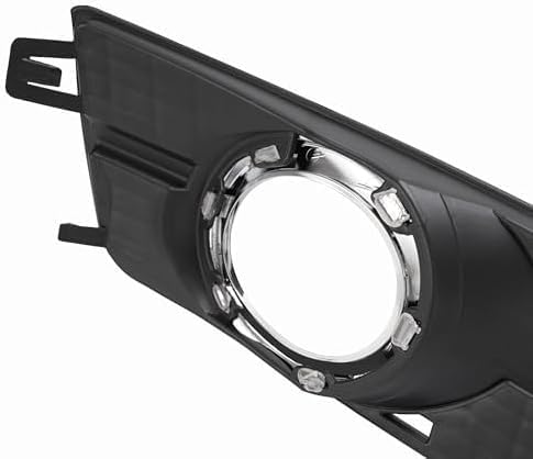 Set Of 2 Front Fog Lights Molding Primed Plastic with Chrome Trim Left Driver & Right Passenger Side Direct Replacement Compatible With 2010-2016 Cadillac SRX GM1039125 GM1038125