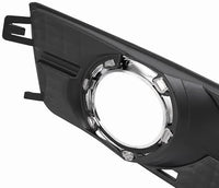 Set Of 2 Front Fog Lights Molding Primed Plastic with Chrome Trim Left Driver & Right Passenger Side Direct Replacement Compatible With 2010-2016 Cadillac SRX GM1039125 GM1038125