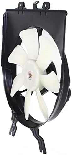 Front A/C Condenser Cooling Fan Assembly Plastic Direct Replacement Compatible with 2005-2010 Honda Odyssey HO3117101 38615RGLA01-PFM