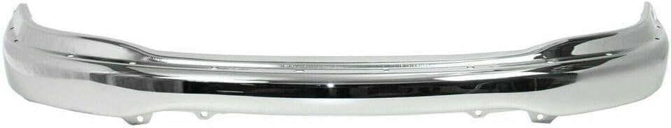 Front Bumper Chrome Steel with Pad Holes Direct Replacement Compatible with 1999-2004 Ford F-150/1999 F-250/1999-2002 Expedition FO1002356 XL3Z17757AA