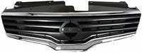 Front Grille Assembly Chrome Shell & Painted Dark Gray Insert Direct Replacement Compatible With 2007-2009 Nissan Altima NI1200221 62070ZN50A