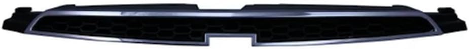 Front Upper Grille Chrome Shell/Painted Black Insert Direct Replacement Compatible With 2011-2014 Chevrolet Cruze GM1200623 96981100