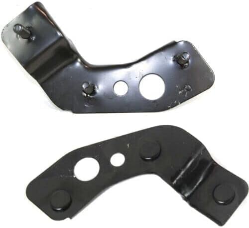 Front Upper & Lower Grille Textured + Bumper Brackets Left Drive & Right Passenger Side Direct Replacement Compatible With 2005-2009 Ford Mustang FO1200421 FO1036115 FO1066166