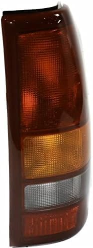Set Of 2 Tail Light Lens And Housing Fleetside Right & Left Side Direct Replacement Compatible With 1999-2002 Chevrolet Silverado / 1999-2003 GMC Sierra 1500 2500 19169018-PFM