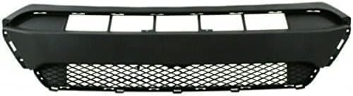 Front Bumper Primed + Lower Grille + Valance Textured + Fog Lights + Bezels With Chrome Rings Left And Right Side Direct Replacement Compatible With 2012-2015 Honda Pilot