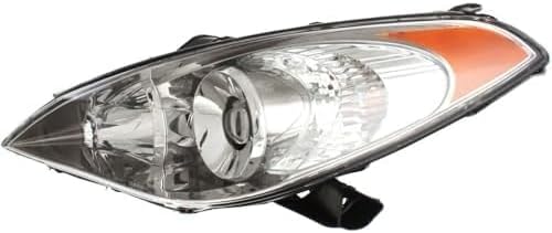 Set Of 2 Front Head Light Assembly Plastic Left Driver & Right Passenger Side Direct Replacement Compatible With 2004-2006 Toyota Solara TO2502152 TO2503152 81150AA080 81110AA080