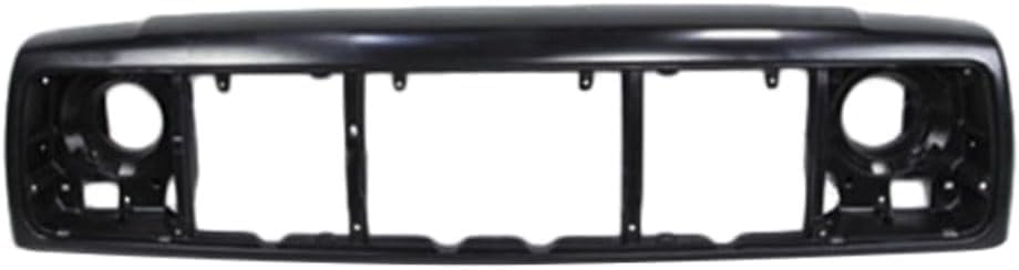 AUTOS PARTS PLUS Front Header Panel Thermoplastic + Grille + Headlight Door Bezel Direct Replacement Compatible With 1997-2001 Jeep Cherokee CH1220115 CH1200208 CH2513157 CH2512157 55055233AF