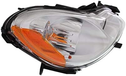 Set Of 2 Front Head Light Assembly Plastic Left Driver & Right Passenger Side Direct Replacement Compatible With 2008-2015 Smart Fortwo SM2503100 SM2502100 4518202459 4518202559
