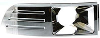 Set Of 2 Front Fog Light Molding Chrome Right Passenger & Left Driver Side Direct Replacement Compatible With 2009-2012 Ford Flex FO2599105 FO2598105 8A8Z17E810B 8A8Z17E811B