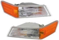Set Of 2 Front Corner Light Lens And Housing Left Driver & Right Passenger Side Direct Replacement Compatible With 2007-2017 Jeep Patriot CH2527102 CH2526102 68004180AC 68004181AC