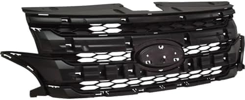 Front Grille Assembly Primed Shell And Insert Direct Replacement Compatible With 2012-2014 Ford Edge FO1223125 CT4Z8A284BA