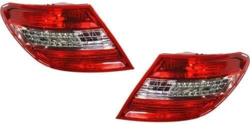 Set Of 2 Tail Light Assembly Right Passenger & Left Driver Side Direct Replacement Compatible With 2008-2011 Mercedes Benz C-Class MB2801128 MB2800128 2049069002 2049068902
