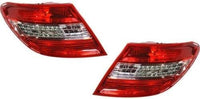 Set Of 2 Tail Light Assembly Right Passenger & Left Driver Side Direct Replacement Compatible With 2008-2011 Mercedes Benz C-Class MB2801128 MB2800128 2049069002 2049068902