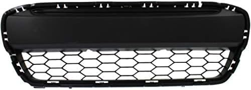 Front Bumper Grille Textured Gray Plastic Direct Replacement Compatible With 2012-2013 Honda Civic HO1036111 71105TS8A01
