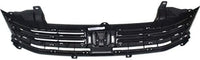 Front Bumper Upper Grille Primed Shell And Insert Plastic Direct Replacement Compatible With 2010-2011 Honda Insight HO1200208 71121TM8G01