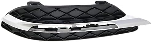 Set Of 2 Front Fog Lamp Molding Primed Plastic Right Passenger & Left Driver Side Direct Replacement Compatible With 2012-2014 Mercedes Benz C-Class MB1038117 MB1039117 2048803324