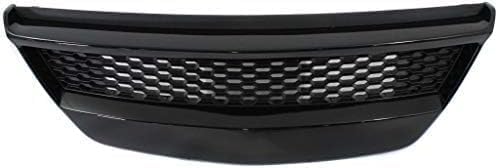 Front Bumper Grille Primed Plastic With Fog Light Holes Direct Replacement Compatible With 2010-2013 Kia Forte Koup KI1036108 865601M310