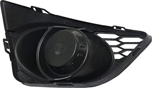 Set Of 2 Front Fog Light Cover Primed Left Driver & Right Passenger Side Direct Replacement Compatible With 2010-2012 Ford Fusion FO1038141 FO1039141 AE5Z17E810FA AE5Z17E811FA