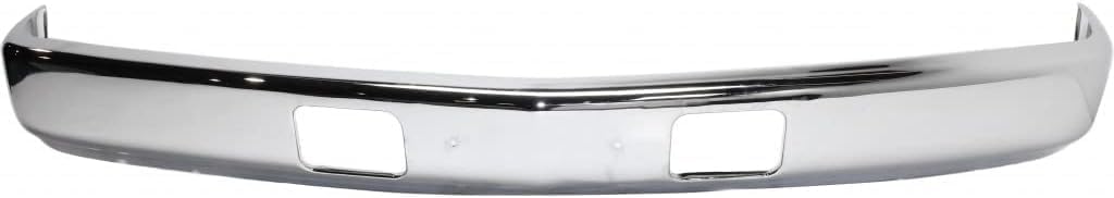 Front Bumper Face Bar Chrome With Air Intake Holes Without Impact Strip And Pad Holes Direct Replacement Compatible With 1988-2002 Chevrolet & GMC C/K Series GM1002176 15680830