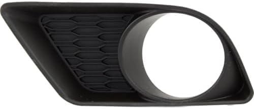 Set Of 2 Front Fog Light Moldings Textured Plastic Right Passenger & Left Driver Side Direct Replacement Compatible With 2011-2014 Dodge Charger CH1039133 CH1038133 68092572AA
